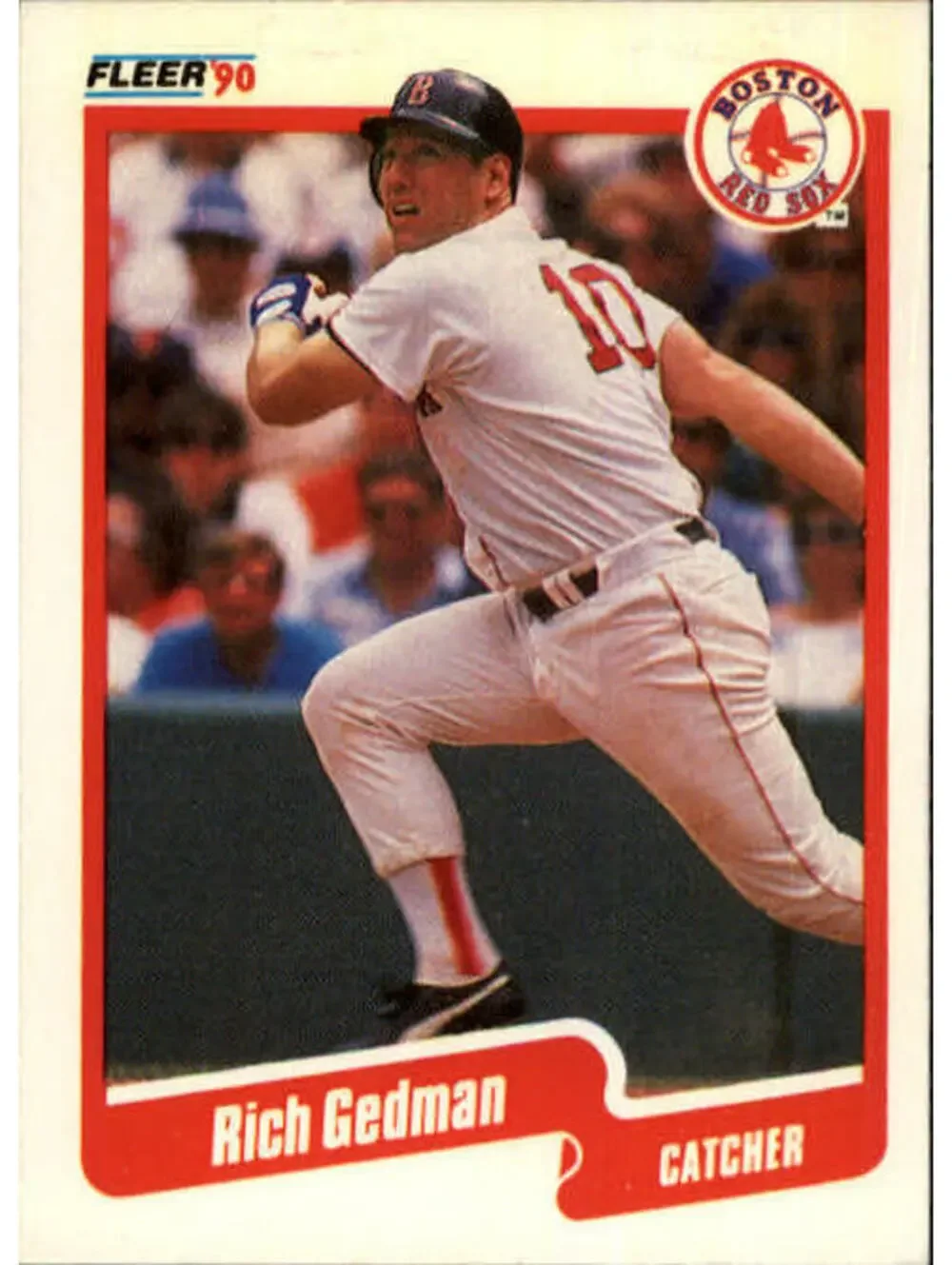 1990 Rich Gedman Fleer Baseball Card #276